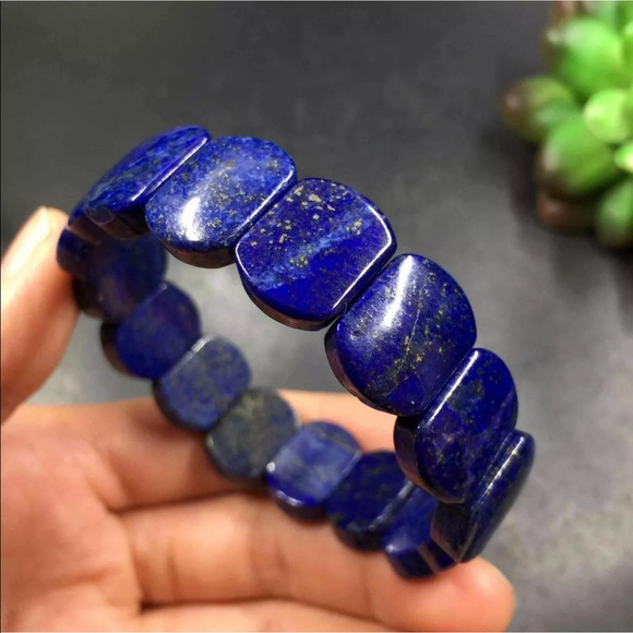 High-quality lapis lazuli gemstone bracelet - Picture 4 of 5